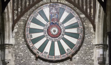 The Round Table on the wall of the great hall