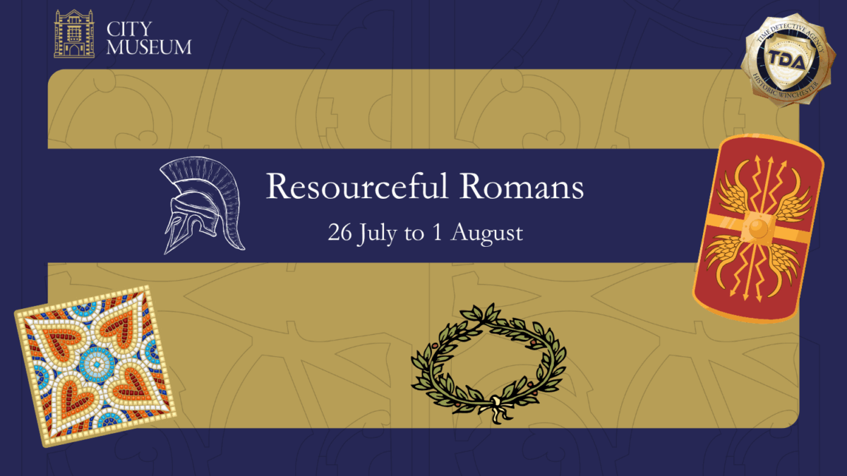 A banner with the title Resourceful Romans